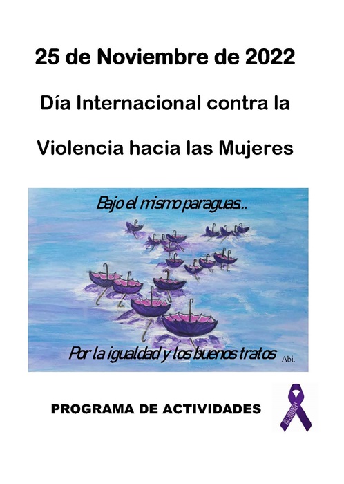 ACTIVIDADES CON MOTIVO DEL DÍA INTERNACIONAL CONTRA LA VIOLENCIA DE GÉNERO.